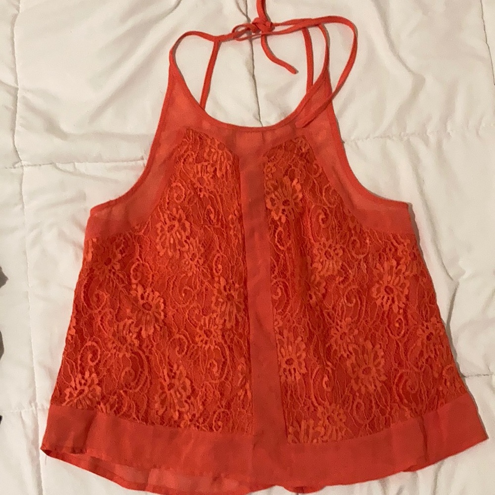 Coral tank top from boutique (fits like size small)